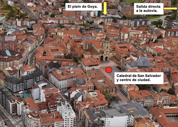 El Pisín De Goya: Piso Luminoso Con Garaje A Pie Del Centro De Oviedo.