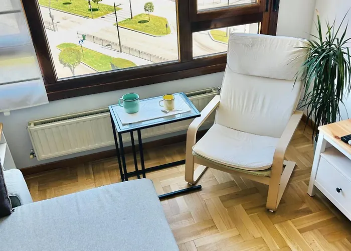 Apartamento El Pisín De Goya: Piso Luminoso Con Garaje A Pie Del Centro De Oviedo. *