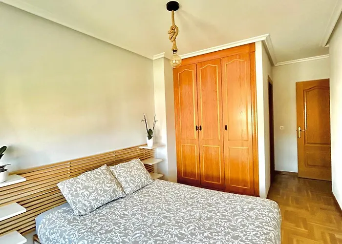 Apartamento El Pisín De Goya: Piso Luminoso Con Garaje A Pie Del Centro De Oviedo.